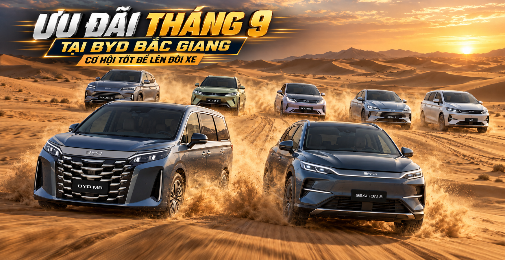 Ưu đãi tháng 9 tại BYD Bắc Giang – Cơ hội tốt để lên đời xe